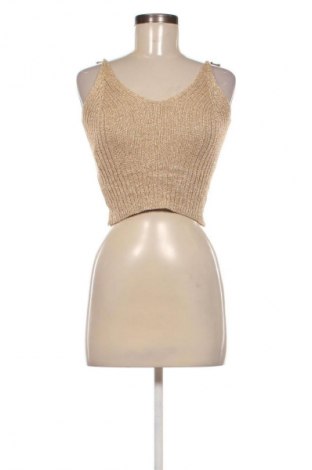 Γυναικείο τοπ Unbranded, Μέγεθος XS, Χρώμα Χρυσαφί, Τιμή 11,99 €