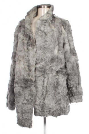 Дамско кожено палто Unbranded, Размер XL, Цвят Сив, Цена 289,99 лв.