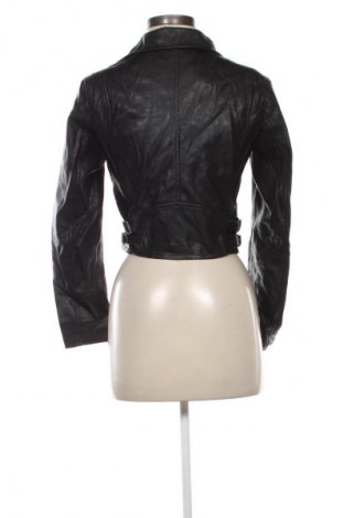 Damen Lederjacke Bershka, Größe S, Farbe Schwarz, Preis 25,99 €