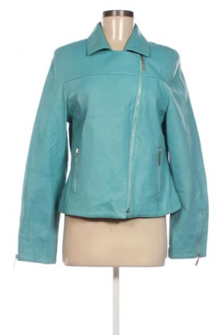 Damen Lederjacke Broch Leather, Größe M, Farbe Blau, Preis 179,80 €