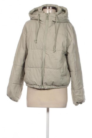 Geacă de piele pentru femei Pull&Bear, Mărime M, Culoare Verde, Preț 219,99 Lei