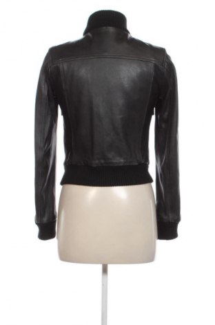 Damen Lederjacke United Colors Of Benetton, Größe M, Farbe Schwarz, Preis 43,99 €