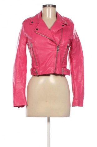Damen Lederjacke Zara, Größe XS, Farbe Rosa, Preis 20,97 €