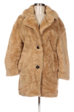 Damski płaszcz Bershka, Rozmiar XS, Kolor Beżowy, Cena 189,99 zł