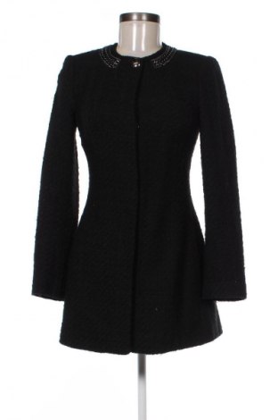Дамско палто Zara, Размер S, Цвят Черен, Цена 52,99 лв.