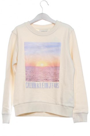 Bluză pentru copii Calvin Klein Jeans, Mărime 8-9y/ 134-140 cm, Culoare Bej, Preț 148,99 Lei