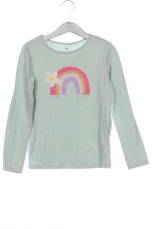 Kinder Shirt H&M, Größe 6-7y/ 122-128 cm, Farbe Grün, Preis 6,99 €