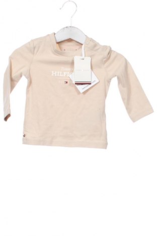 Bluză pentru copii Tommy Hilfiger, Mărime 3-6m/ 62-68 cm, Culoare Bej, Preț 116,99 Lei