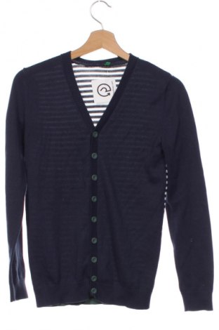 Pulover cu nasturi pentru copii United Colors Of Benetton, Mărime 11-12y/ 152-158 cm, Culoare Albastru, Preț 43,99 Lei