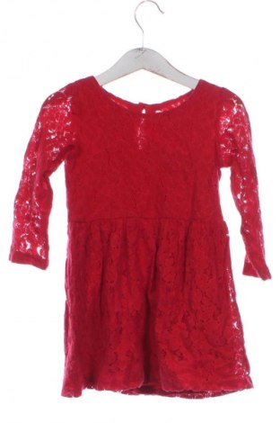 Детска рокля H&M, Размер 18-24m/ 86-98 см, Цвят Червен, Цена 23,46 лв.