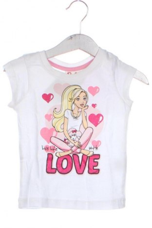 Детска тениска Barbie, Размер 18-24m/ 86-98 см, Цвят Бял, Цена 16,00 лв.