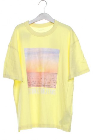 Παιδικό μπλουζάκι Calvin Klein Jeans, Μέγεθος 8-9y/ 134-140 εκ., Χρώμα Κίτρινο, Τιμή 43,99 €