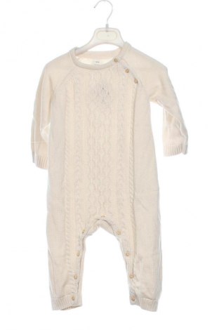 Kinder Overall H&M, Größe 9-12m/ 74-80 cm, Farbe Ecru, Preis 12,99 €