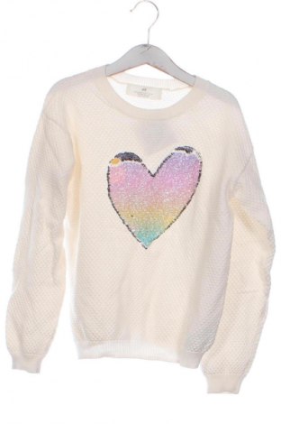 Pulover pentru copii H&M, Mărime 6-7y/ 122-128 cm, Culoare Ecru, Preț 44,99 Lei