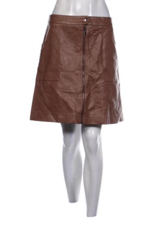 Fustă de piele Jean Pascale, Mărime XL, Culoare Bej, Preț 37,99 Lei
