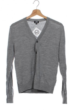 Herren Strickjacke Uniqlo, Größe XS, Farbe Grau, Preis € 18,99