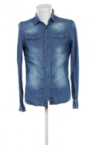 Herrenhemd Bershka, Größe L, Farbe Blau, Preis 14,83 €