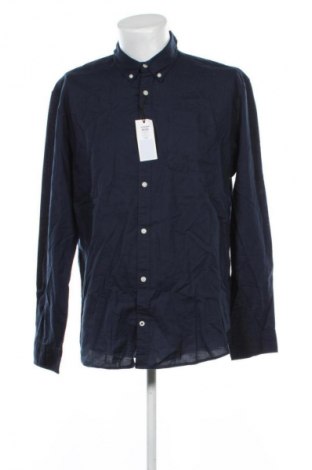 Ανδρικό πουκάμισο Jack & Jones, Μέγεθος XXL, Χρώμα Μπλέ, Τιμή 42,99 €