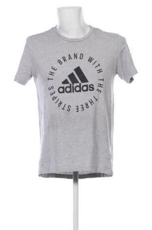 Ανδρικό t-shirt Adidas, Μέγεθος L, Χρώμα Γκρί, Τιμή 22,99 €
