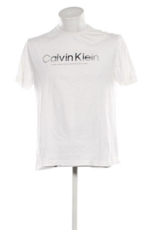 Herren T-Shirt Calvin Klein, Größe L, Farbe Weiß, Preis € 58,99