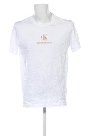 Tricou de bărbați Calvin Klein Jeans, Mărime L, Culoare Alb, Preț 117,99 Lei