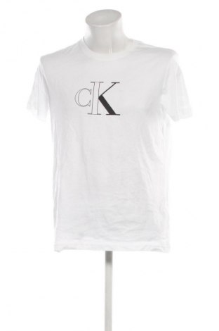 Tricou de bărbați Calvin Klein Jeans, Mărime XL, Culoare Alb, Preț 193,99 Lei