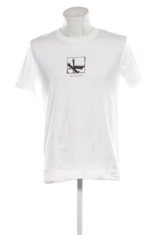 Herren Shirt Calvin Klein Jeans, Größe M, Farbe Weiß, Preis 29,99 €