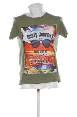 Herren T-Shirt Cotton&silk, Größe M, Farbe Grün, Preis 6,99 €