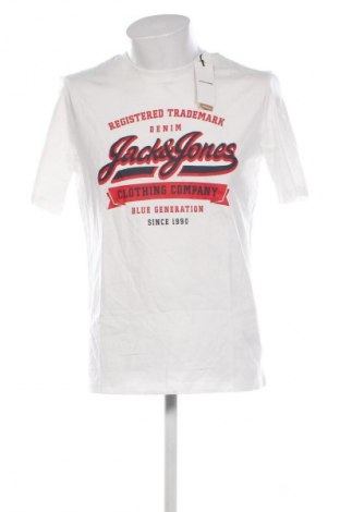 Ανδρικό t-shirt Jack & Jones, Μέγεθος M, Χρώμα Λευκό, Τιμή 21,99 €