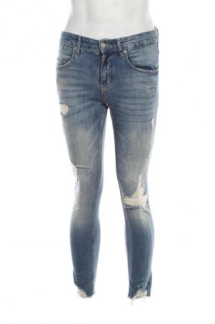 Blugi de bărbați Pull&Bear, Mărime M, Culoare Albastru, Preț 102,99 Lei