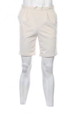 Pantaloni scurți de bărbați Zara, Mărime M, Culoare Ecru, Preț 90,99 Lei