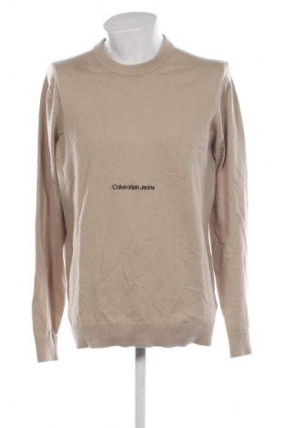 Herrenpullover Calvin Klein Jeans, Größe XXL, Farbe Beige, Preis € 34,79