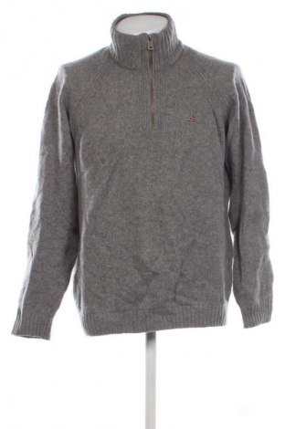 Ανδρικό πουλόβερ Napapijri, Μέγεθος XXL, Χρώμα Γκρί, Τιμή 46,99 €