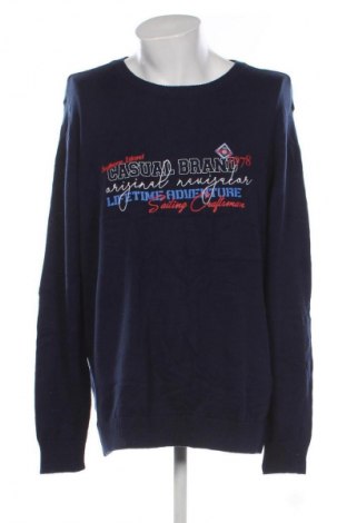 Herrenpullover Via Cortesa, Größe 4XL, Farbe Blau, Preis 11,99 €