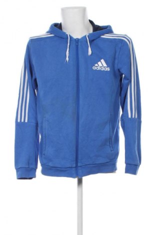 Herren Sweatshirt Adidas, Größe L, Farbe Blau, Preis 27,99 €