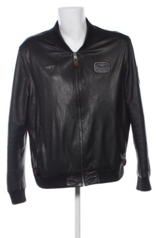 Geacă de piele pentru bărbati Aeronautica Militare, Mărime XL, Culoare Negru, Preț 1.499,17 Lei