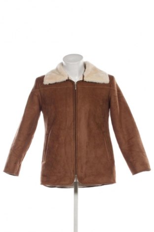 Męski płaszcz Denim&Co., Rozmiar M, Kolor Brązowy, Cena 221,99 zł