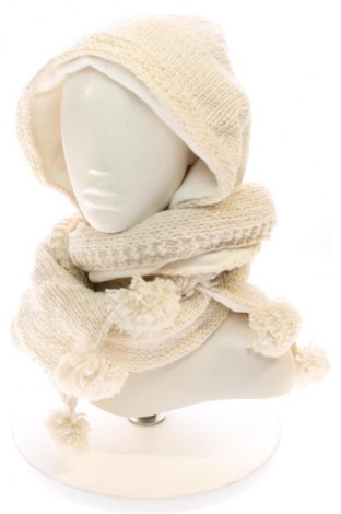 Шапка Hammock & Vine, Цвят Екрю, Цена 38,99 лв.