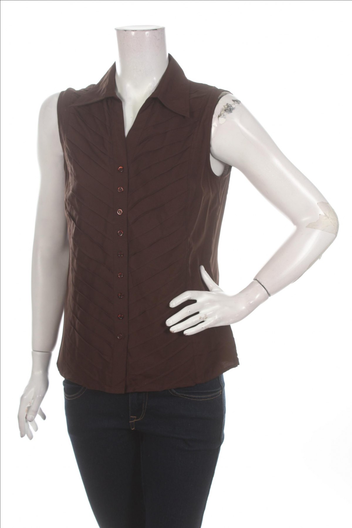Γυναικείο πουκάμισο Dressbarn, Μέγεθος M, Χρώμα Καφέ, Τιμή 9,28 €