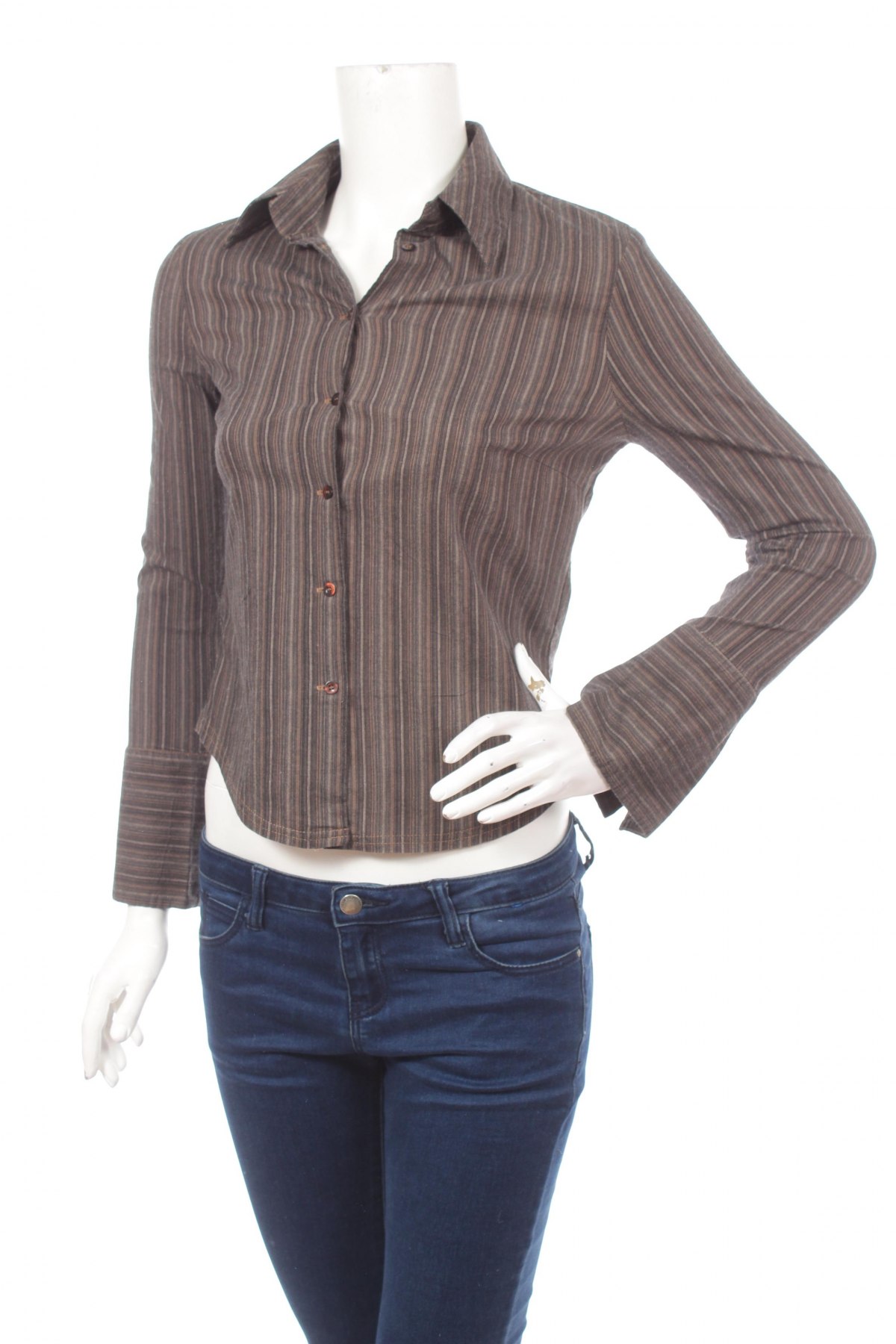 Γυναικείο πουκάμισο Clockhouse, Μέγεθος S, Χρώμα Καφέ, Τιμή 15,98 €
