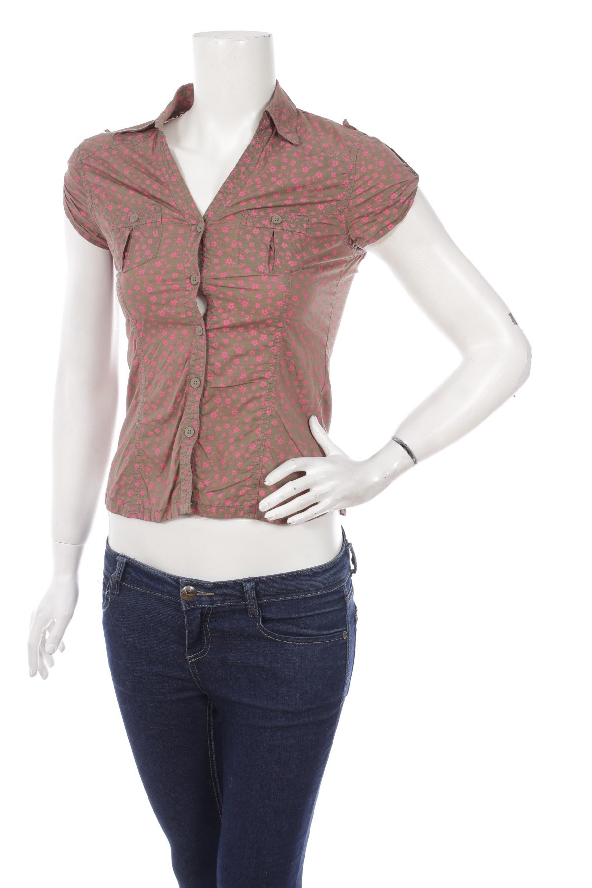 Γυναικείο πουκάμισο H&M Divided, Μέγεθος XS, Χρώμα Γκρί, Τιμή 10,31 €