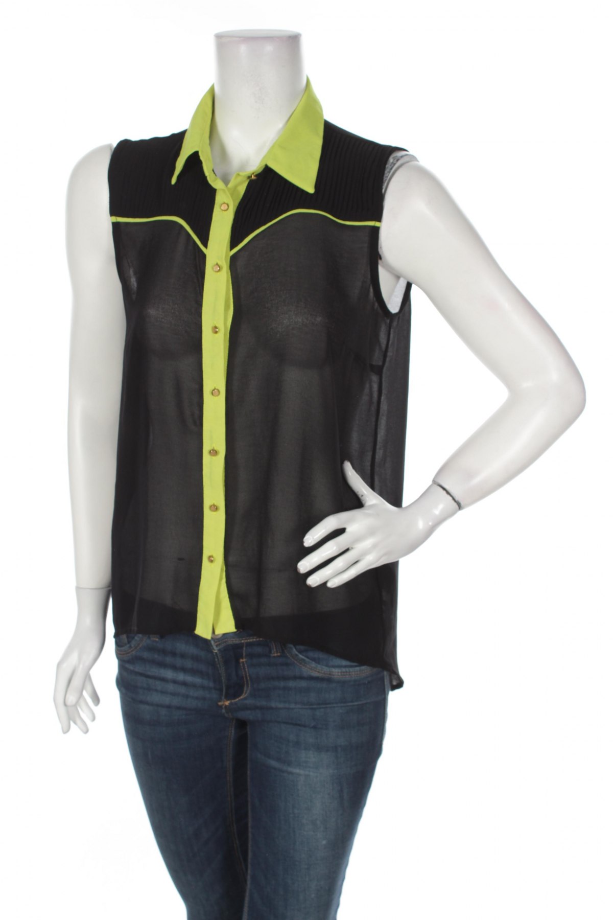 Γυναικείο πουκάμισο Splash, Μέγεθος L, Χρώμα Μαύρο, Τιμή 9,28 €
