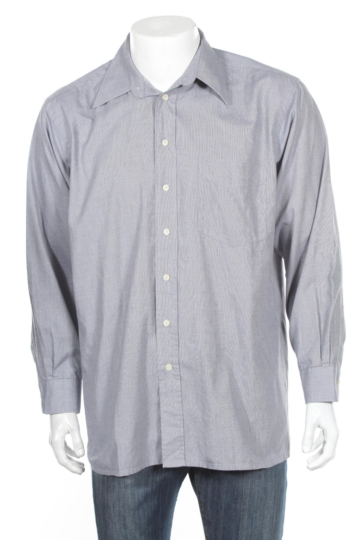 Ανδρικό πουκάμισο Linea Due, Μέγεθος L, Χρώμα Γκρί, Τιμή 2,48 €