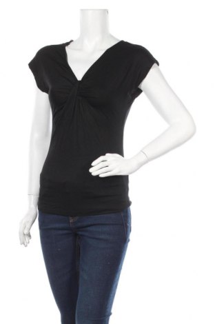 Дамска блуза H&M, Размер XS, Цвят Черен, Вискоза, Цена 10,92 лв.