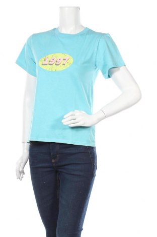 Γυναικείο t-shirt Kendall & Kylie, Μέγεθος S, Χρώμα Μπλέ, Βαμβάκι, Τιμή 14,25 €