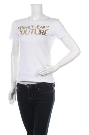 Дамска тениска Versace Jeans, Размер S, Цвят Бял, Памук, Цена 113,40 лв.