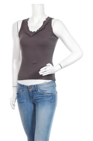 Γυναικείο αμάνικο μπλουζάκι Review, Μέγεθος XS, Χρώμα Γκρί, Βαμβάκι, Τιμή 7,50 €