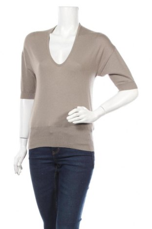 Дамски пуловер Allude, Размер S, Цвят Кафяв, 60% памук, 40% кашмир, Цена 41,48 лв.