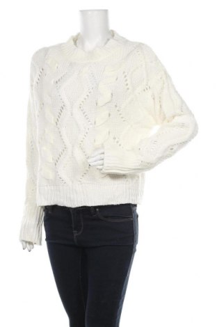 Дамски пуловер Alya, Размер L, Цвят Бял, Акрил, Цена 8,82 лв.