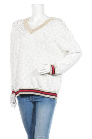 Дамски пуловер Munich, Размер L, Цвят Бял, 39% вискоза, 25% акрил, 25% памук, 6% полиестер, 5% полиамид, Цена 27,30 лв.